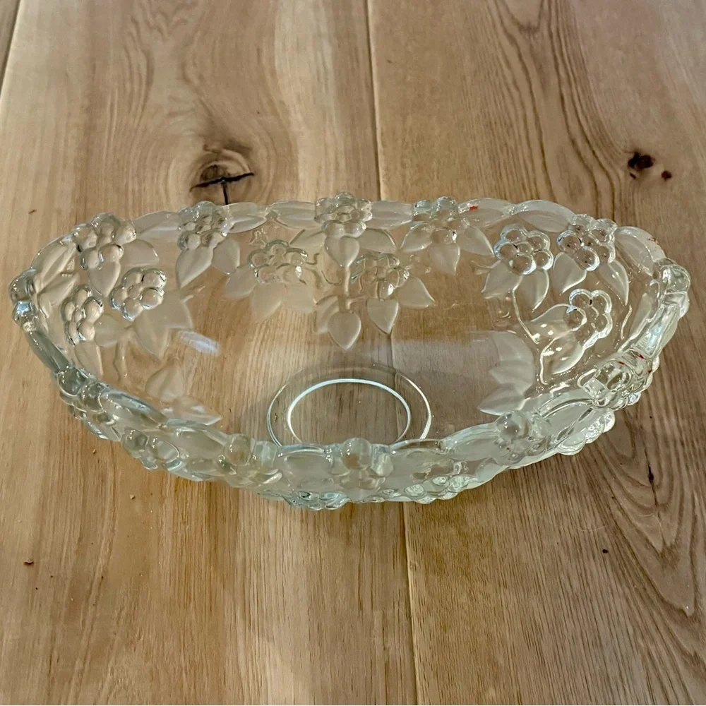 Vintage Crystal Fruit Bowl